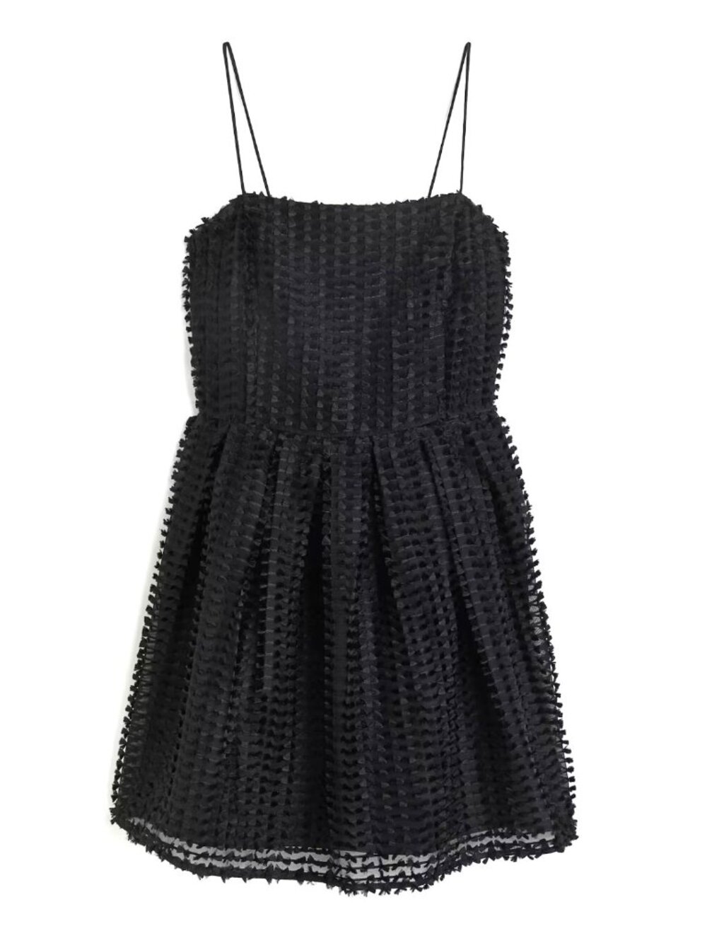 NWT H&M Black Textured Mini Dress - Cocktail - Size Large